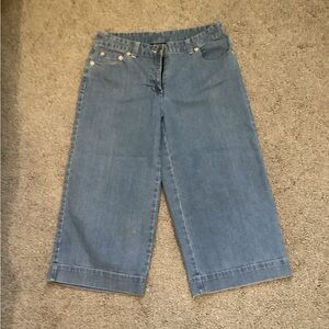 Style & Co. Light Blue Wide Leg Capri Jeans